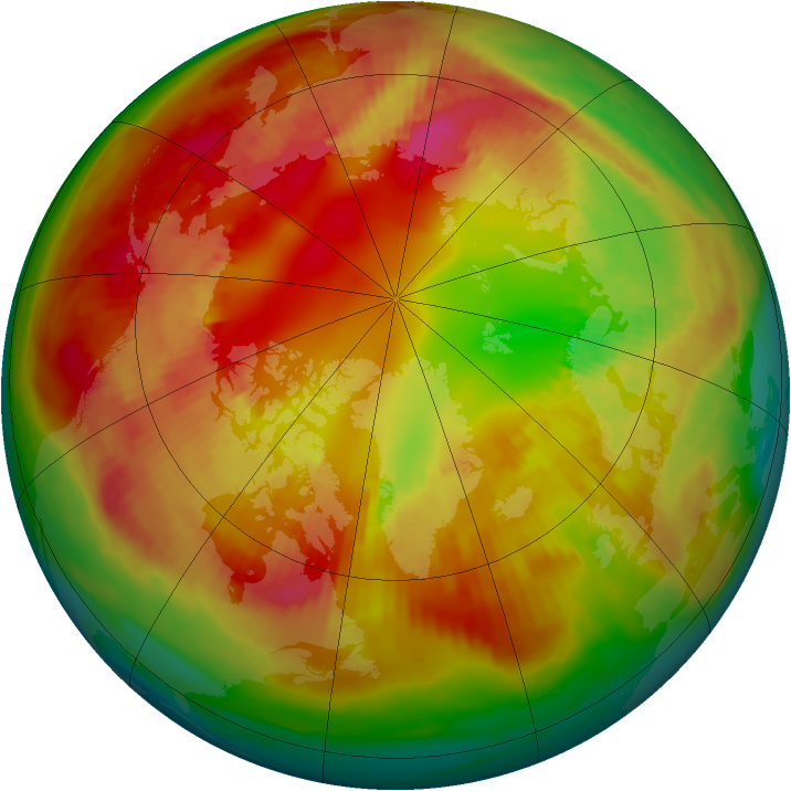 Arctic ozone map for 17 February 1979
